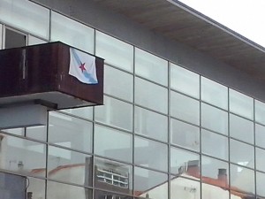 A bandeira estrelada no Concello no Día de Galicia 